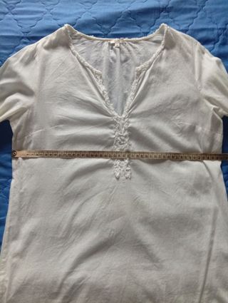 Camicia bianca estiva in cotone