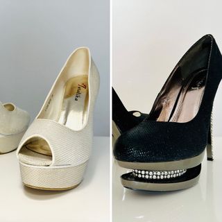 Zapatos de tacón de aguja con plataforma - 12 cm