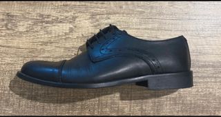 Scarpe stringate in vera pelle