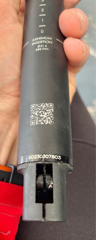 TIJA TELESCOPICA OC ORBEA 31’6x390. 125mm recorrido