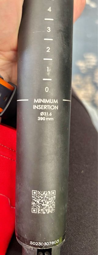 TIJA TELESCOPICA OC ORBEA 31’6x390. 125mm recorrido