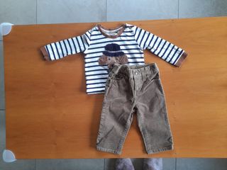 4 completini bebè + salopette + pigiamino