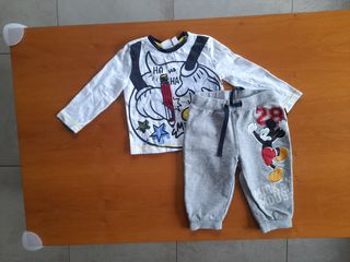 4 completini bebè + salopette + pigiamino