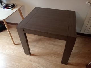 Mesa extensible gris 90x85 - 150x85