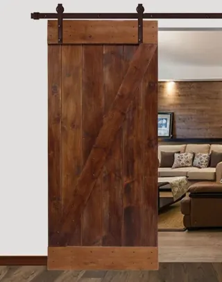 Puerta granero madera maciza
