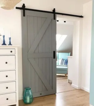 Puerta granero madera maciza