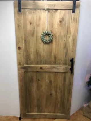 Puerta granero madera maciza