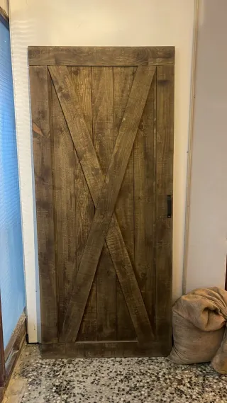 Puerta granero madera maciza