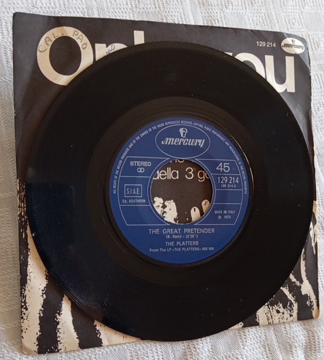 Singoli 45 giri The Platters - Only You/Great Pret