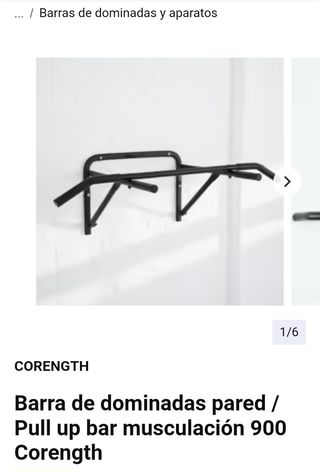 Barra Dominadas Pared