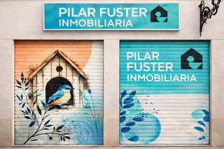 Graffiti pintor fachada escaparate y hogar