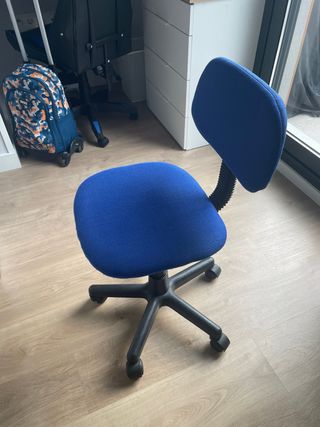 Silla giratoria escritorio azul