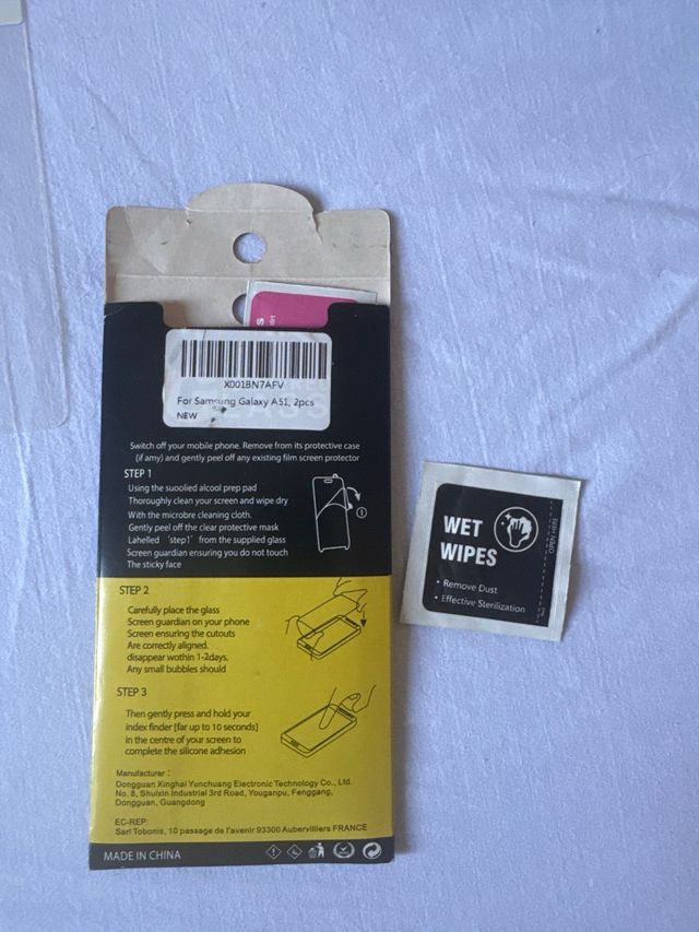 2 protectores cristal templado Galaxy A51 + funda