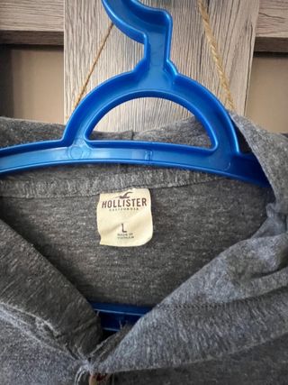 Sudadera Hollister gris - Talla L