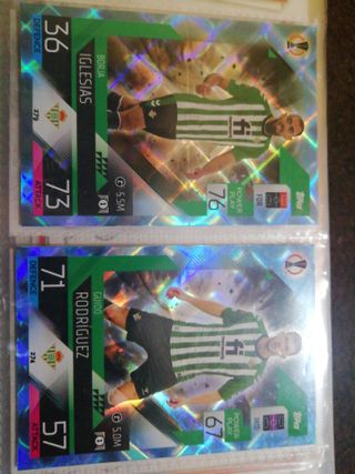 Lote Crystal Betis Match attax 
