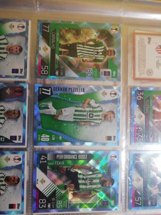 Lote Crystal Betis Match attax 