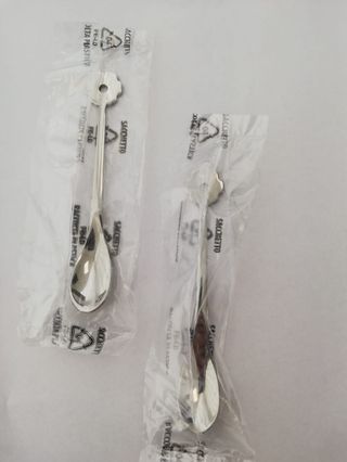 Nr. 2 Cucchiaini da caffè Borbone Acciaio Inox