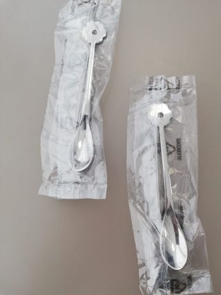 Nr. 2 Cucchiaini da caffè Borbone Acciaio Inox