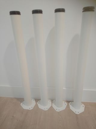 Gambe da tavolo in metallo bianco