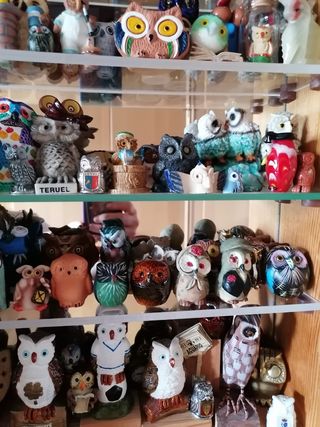 Colección figuras de búhos
