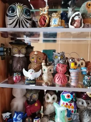 Colección figuras de búhos
