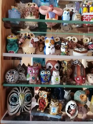 Colección figuras de búhos
