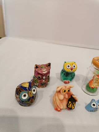 Colección figuras de búhos
