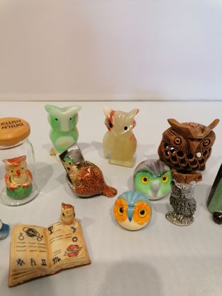 Colección figuras de búhos
