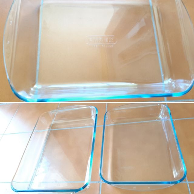 Juego 2 Bandejas Cristal