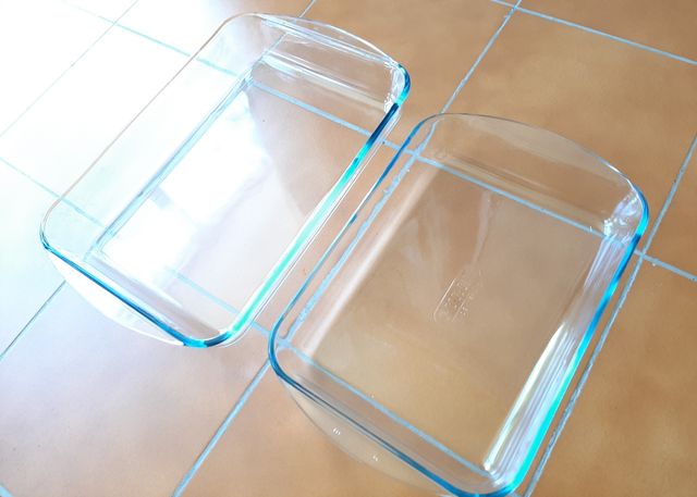 Juego 2 Bandejas Cristal