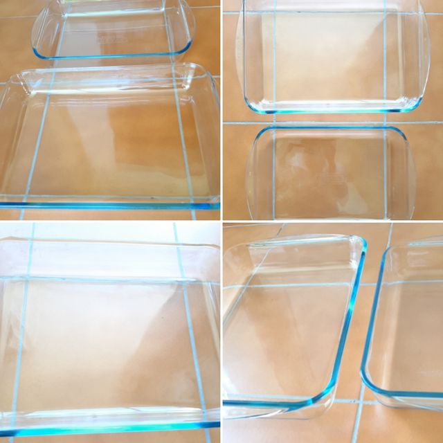 Juego 2 Bandejas Cristal