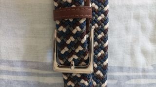 Cintura uomo moda toni blu e marrone 