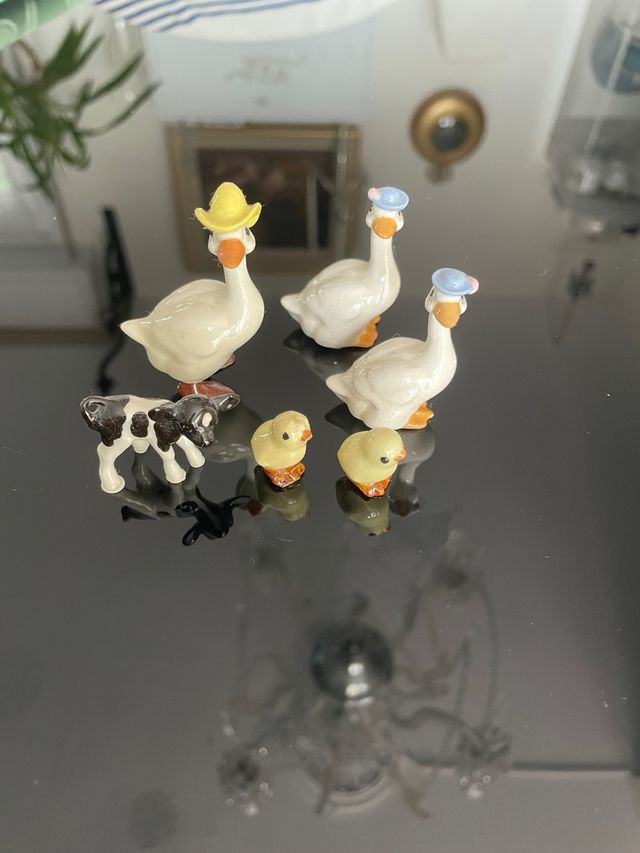 SET DI 6 MINIATURE DI ANIMALI IN PORCELLANA HAGEN RENAKER