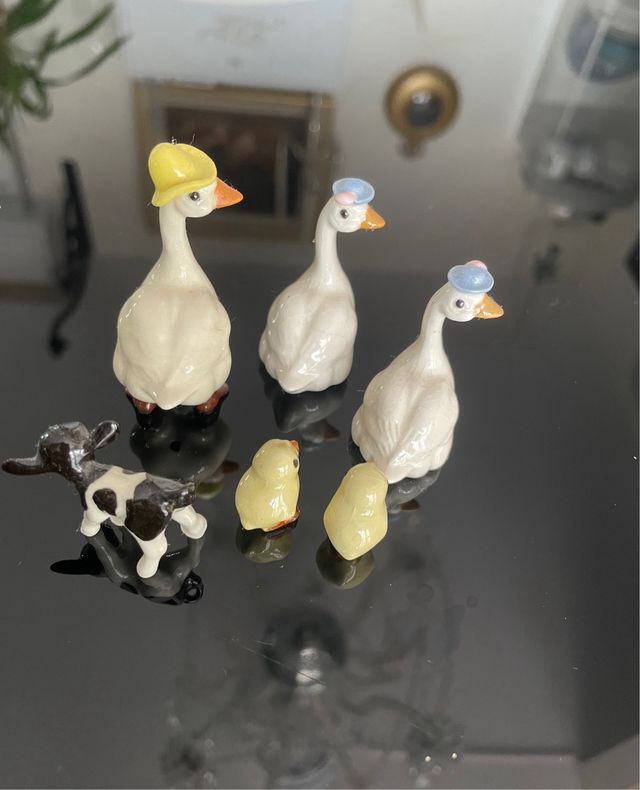 SET DI 6 MINIATURE DI ANIMALI IN PORCELLANA HAGEN RENAKER