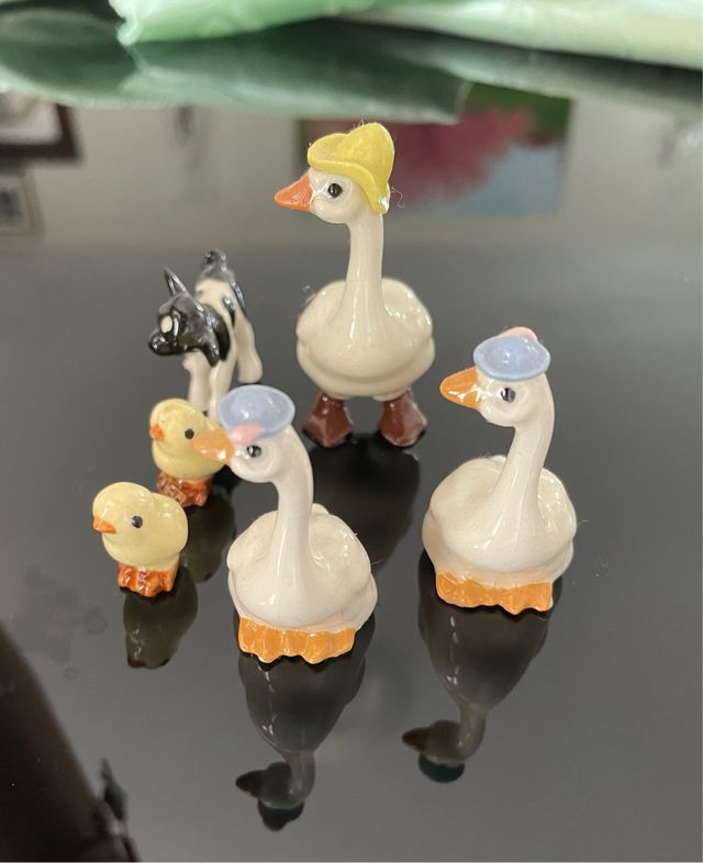 SET DI 6 MINIATURE DI ANIMALI IN PORCELLANA HAGEN RENAKER