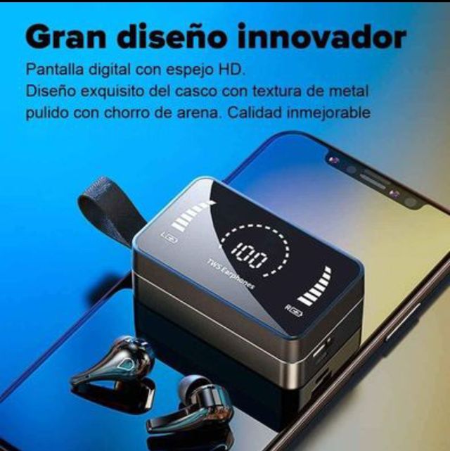 Auriculares inalámbricos y batería externa