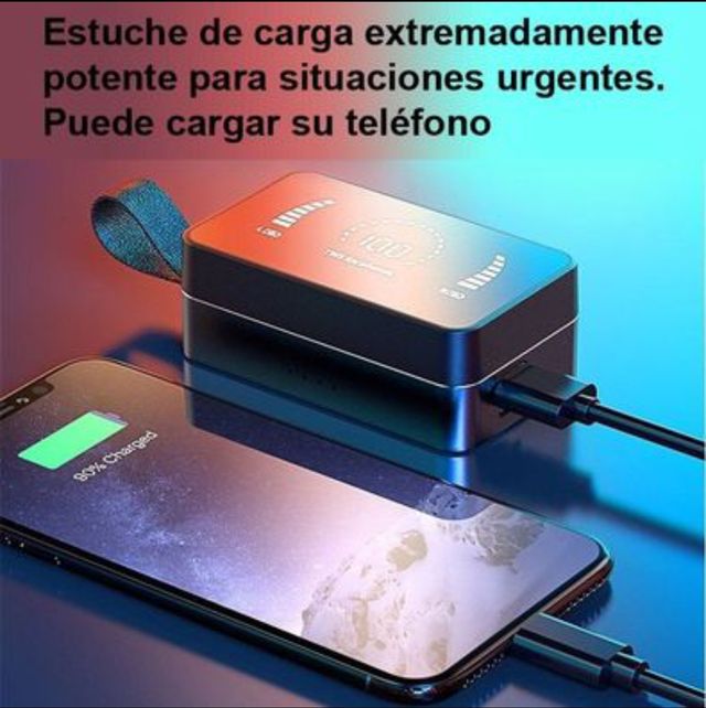 Auriculares inalámbricos y batería externa