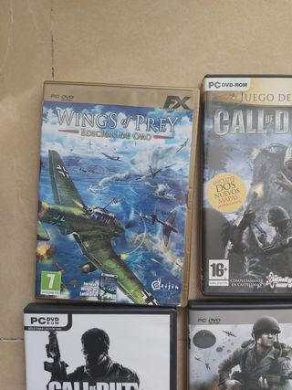 Lote 8 juegos PC: Call of Duty, etc.