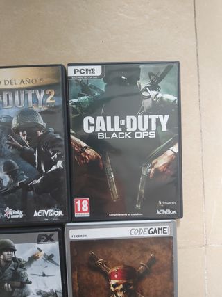 Lote 8 juegos PC: Call of Duty, etc.