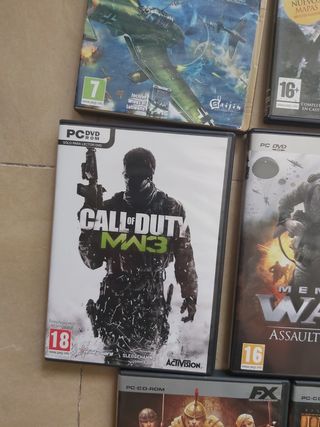 Lote 8 juegos PC: Call of Duty, etc.