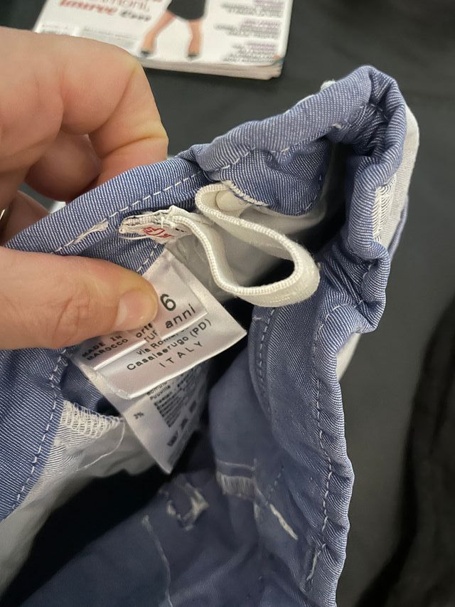 Set 3 paia di pantaloncini 6 anni