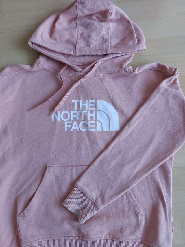 Sudadera The North Face rosada pastel