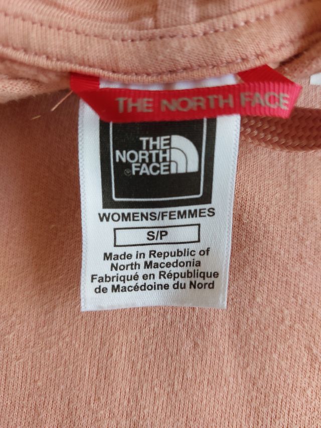 Sudadera The North Face rosada pastel