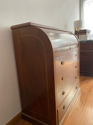 Mueble madera ingles cajonera + escritorio