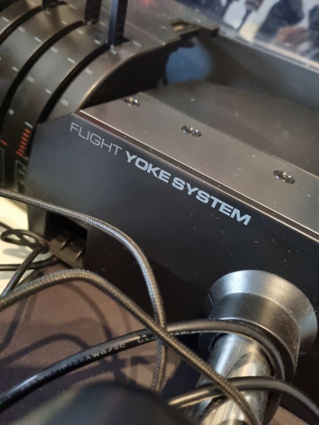 Logitech yoke system Saitek mas palanca gases