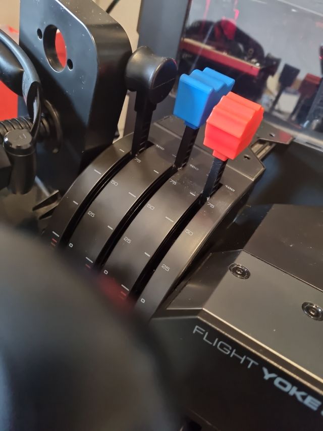 Logitech yoke system Saitek mas palanca gases