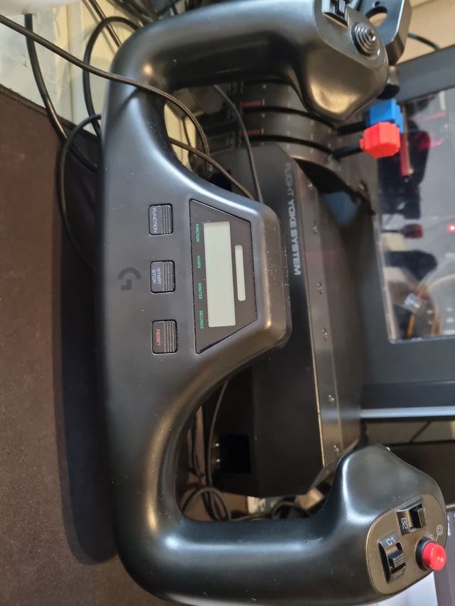 Logitech yoke system Saitek mas palanca gases