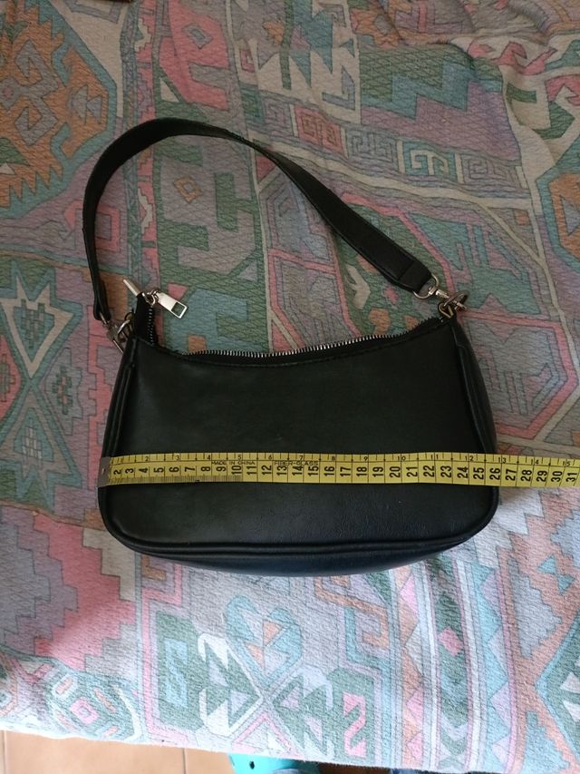 Borsa baguette nera