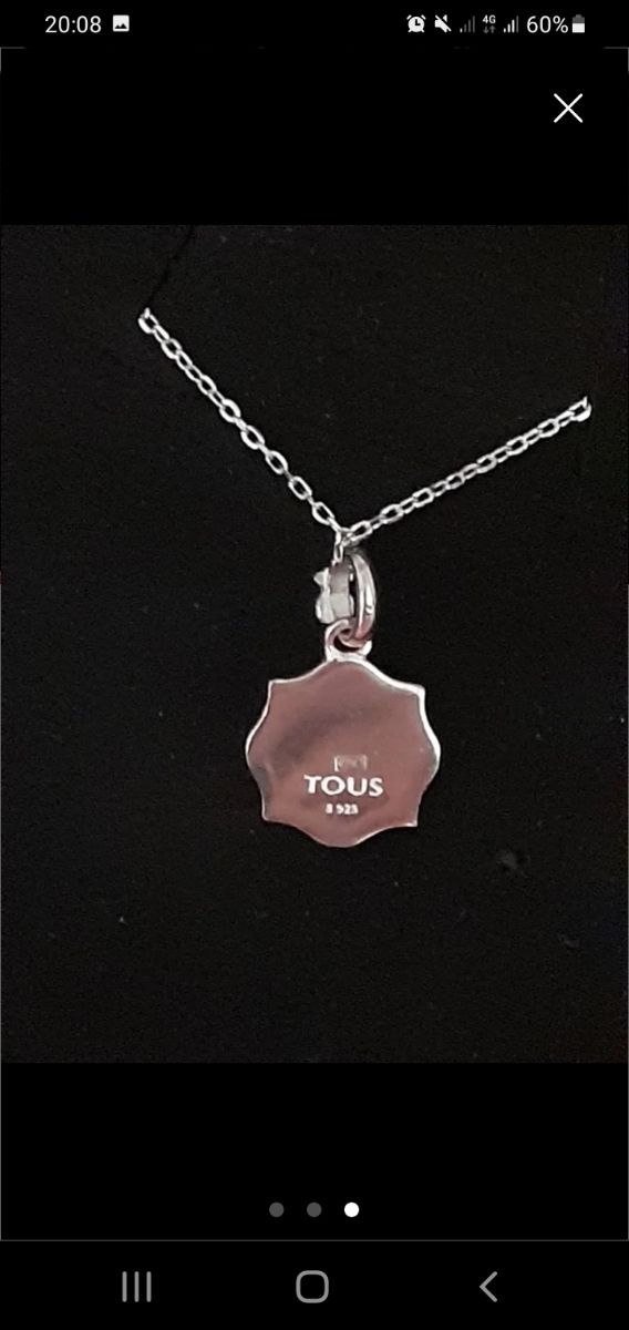 SOLO HOY TOUS ORIGINAL COLGANTE ROSA+CADENA LUXENT