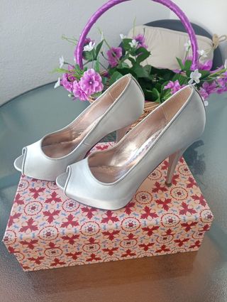Zapatos Plataforma Plata